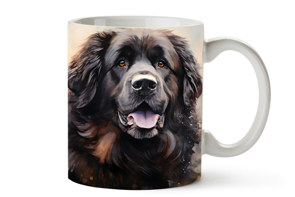 11-oz & 15-oz Mug ~ Newfoundland Dog ~ Watercolor 4-Suzzel