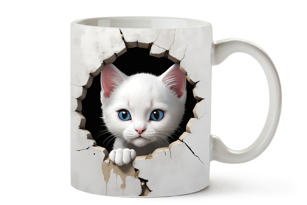 11-oz & 15-oz Mug ~ Cat in the Wall - 5-Suzzel